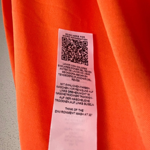 NWT ASOS Coral Orange Mesh Overlay Empire Waist Skater Maxi Dress 14 - Picture 9 of 13